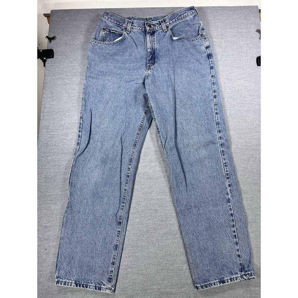 Vintage 90s Lee Jeans 36x32 Blue Denim Made In Costa Rica US Fabric C665-005